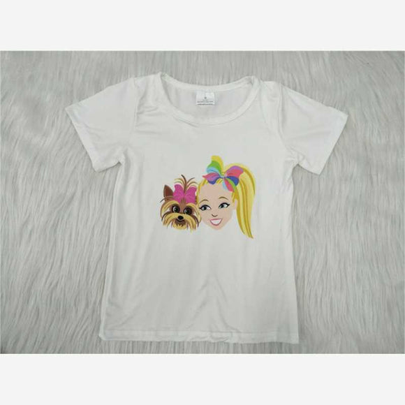 A13-9Summer dog head girl top