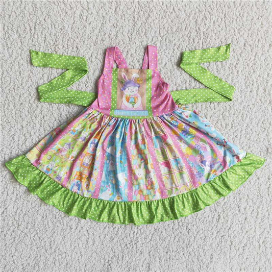 A16-13Bunny sash dress