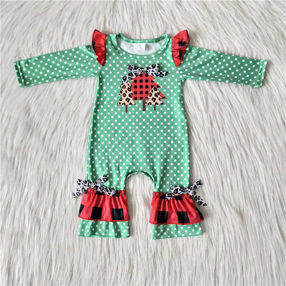 RTS toddler clothes lovely kids clothing cute baby girls kids clothes Christmas tree romper