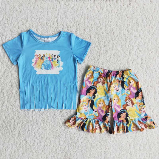 RTS girls clothes new arrive princess girl summer wear kids clothing sets lovely toddler baby girl outfit