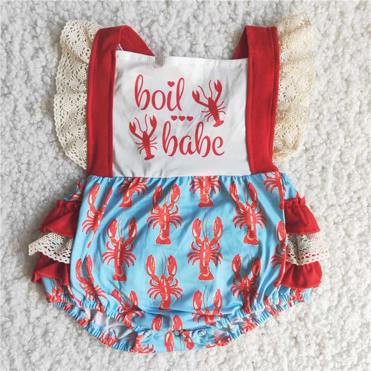 C15-27 lobster print romper