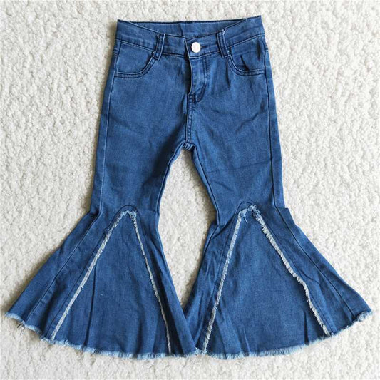 D6-29Button blue bell bottoms