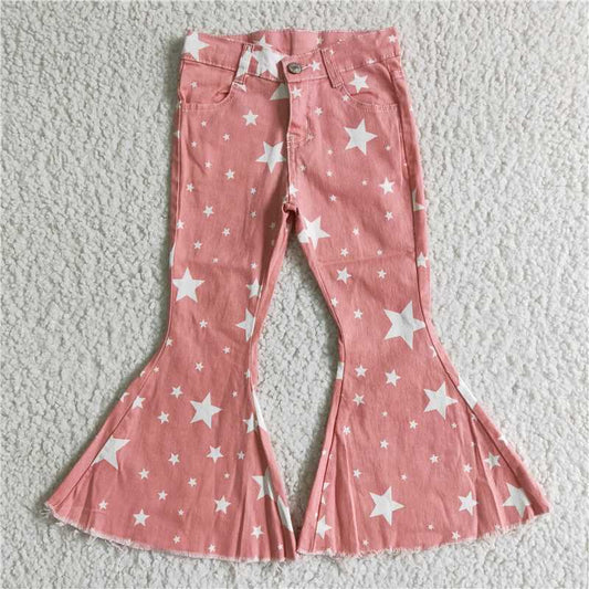 C14-11Pentagram pink jeans