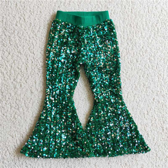 P0033 Green Sequined Trousers