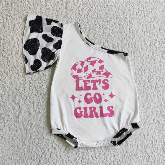 SR0102LETS GO GIRLS one-sleeved onesies