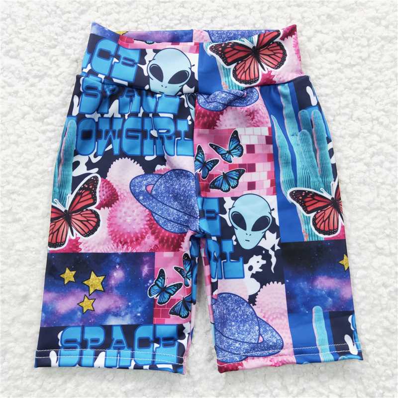 SS0032Summer girl Alien Butterfly fashion cute riding pants wholesale price