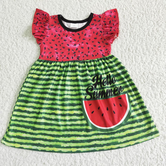 GSD0034 summer new watermelon print dress