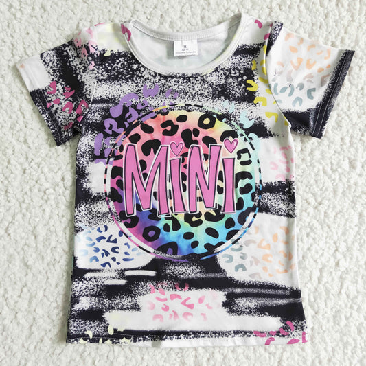 GT0004 Girls Alphabet Print Short Sleeve Top