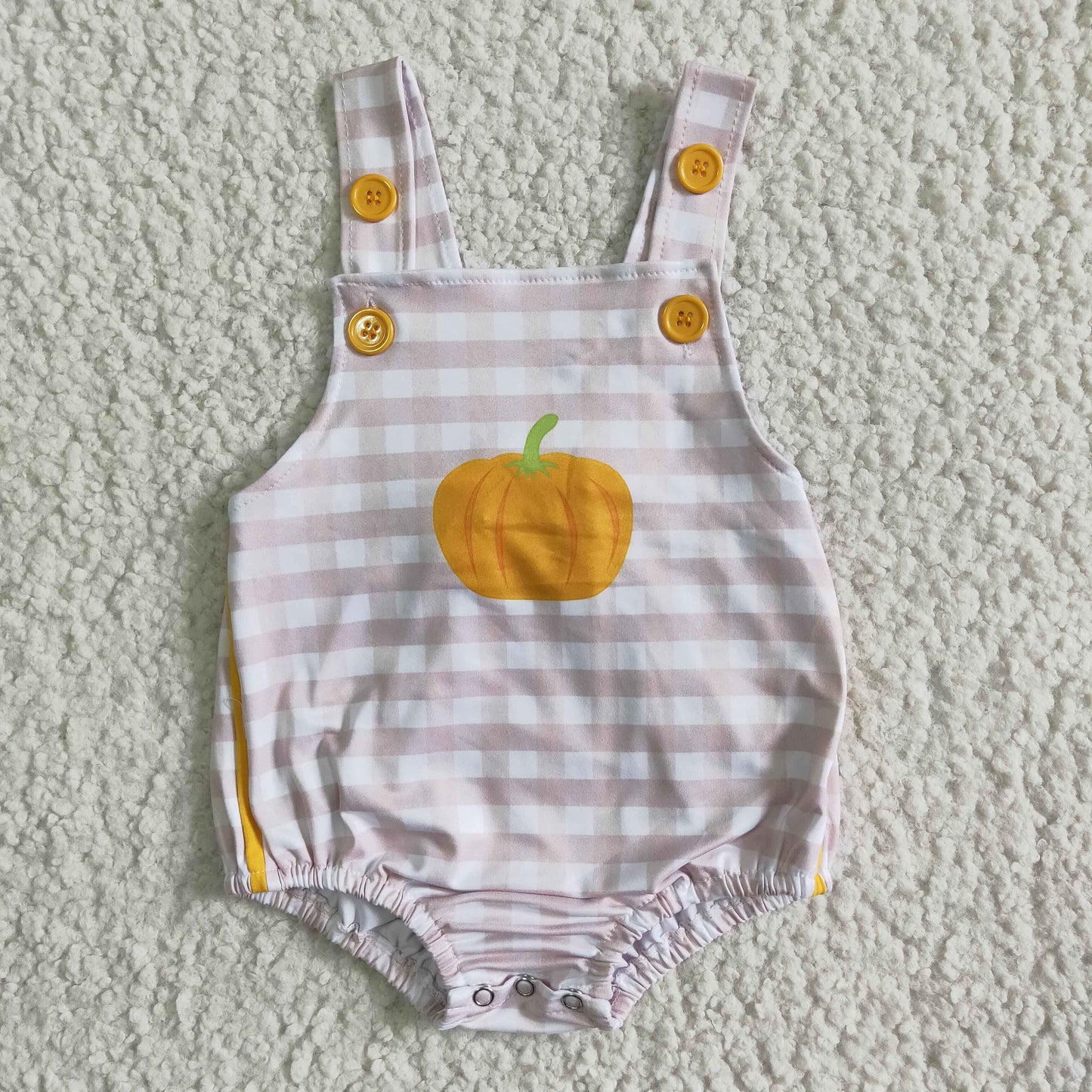 A7-17-1  Pumpkin print summer new sleeveless jumpsuit