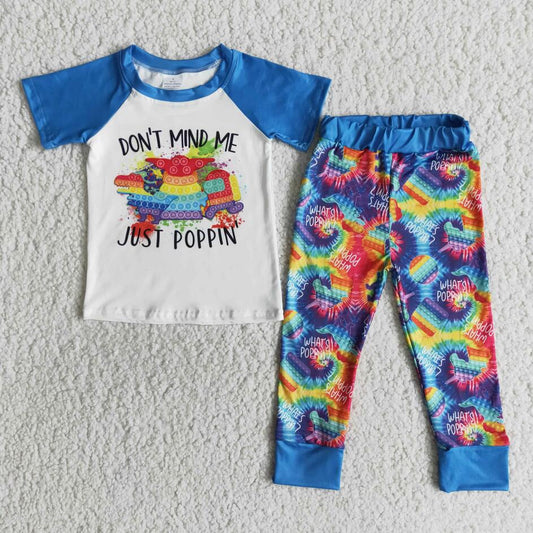 don't mind me just pop pin legging pants set RTS wholesale no MOQ kids boutique clothing baby boy toddler boys clothing sets