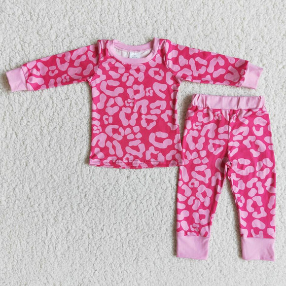 2022 valentine Pink heart pajamas toddler clothes RTS wholesale no MOQ kids boutique clothing kids clothing kid city clothing