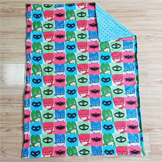 RTS no MOQ cartoon print blankets soft blanket children cute baby blanket