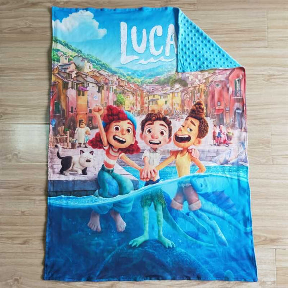 RTS no MOQ cartoon print blankets soft blanket children cute lovely baby blanket