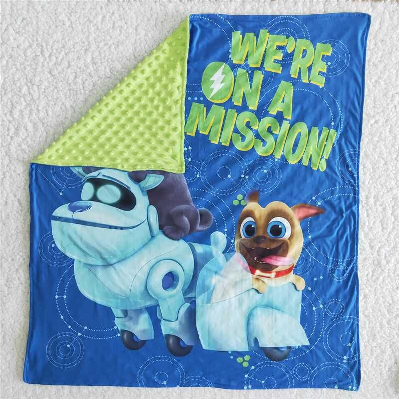 no MOQ cartoon print baby blankets lovely soft blanket toddler baby kids blanket