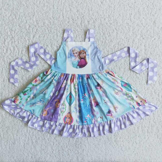 popular new arrive boutiques summer lovely baby girl short sleeve twirl dresses cute toddler kids party wear boutique clothing