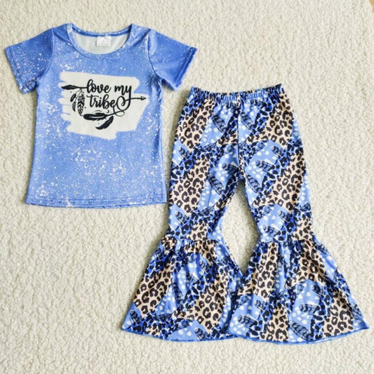 Hot sale baby girls spring summer clothing kids boutique outfits children girls casual wear 2pcs clothing set kids clothes