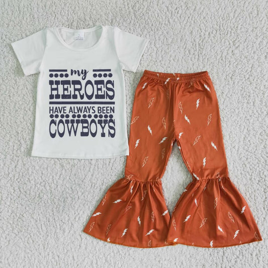 B15-30 Western Design Heroes Cowboys Set Spring Boutique Outfit