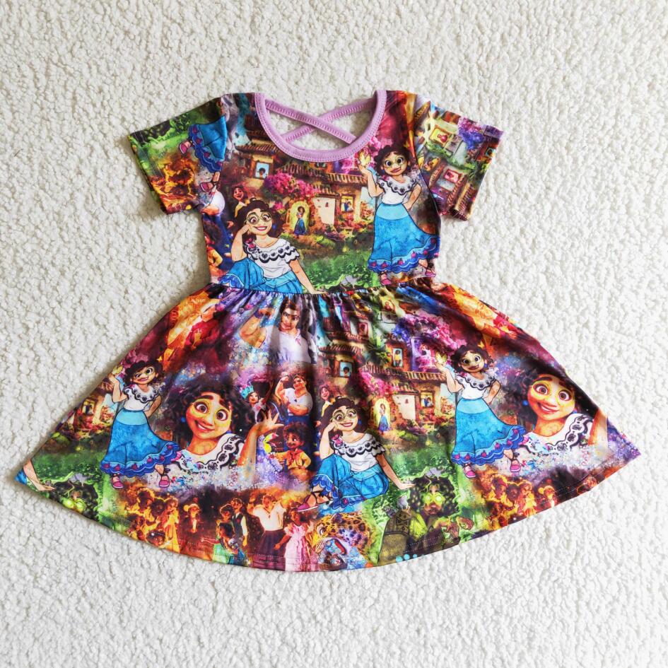 GSD0013 GIRLS SUMMER CARTOON DESIGN DRESS