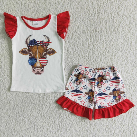 GSSO0046 Summer Girls Heifer July 4th Outfit