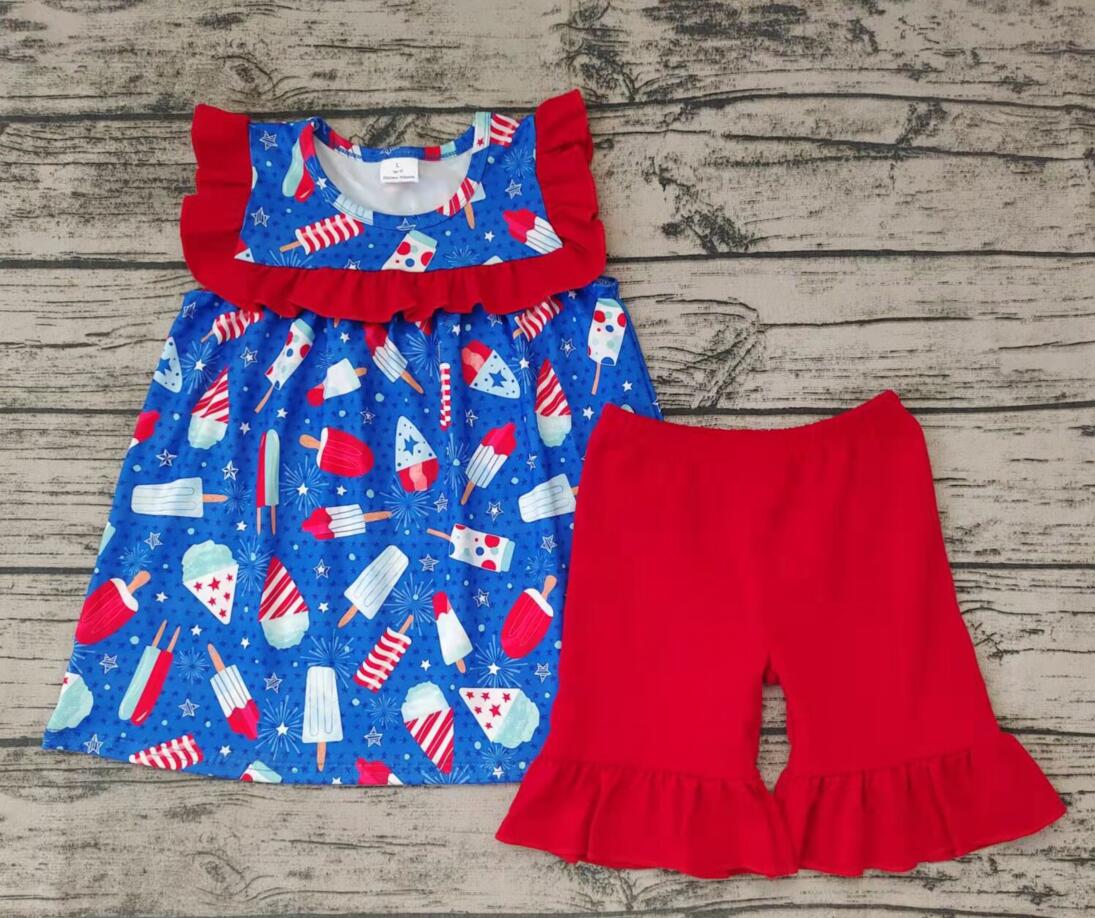 GSSO0044  4th of July girls outfits