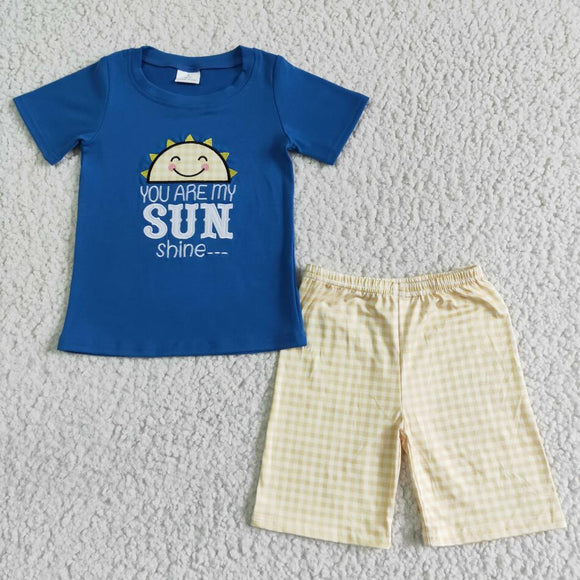 BSSO0057 Summer Boys You are My Sunshine Outfit