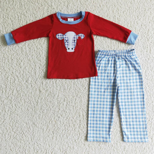 BLP0019 Baby Boys Cow Kid Cotton Outfit