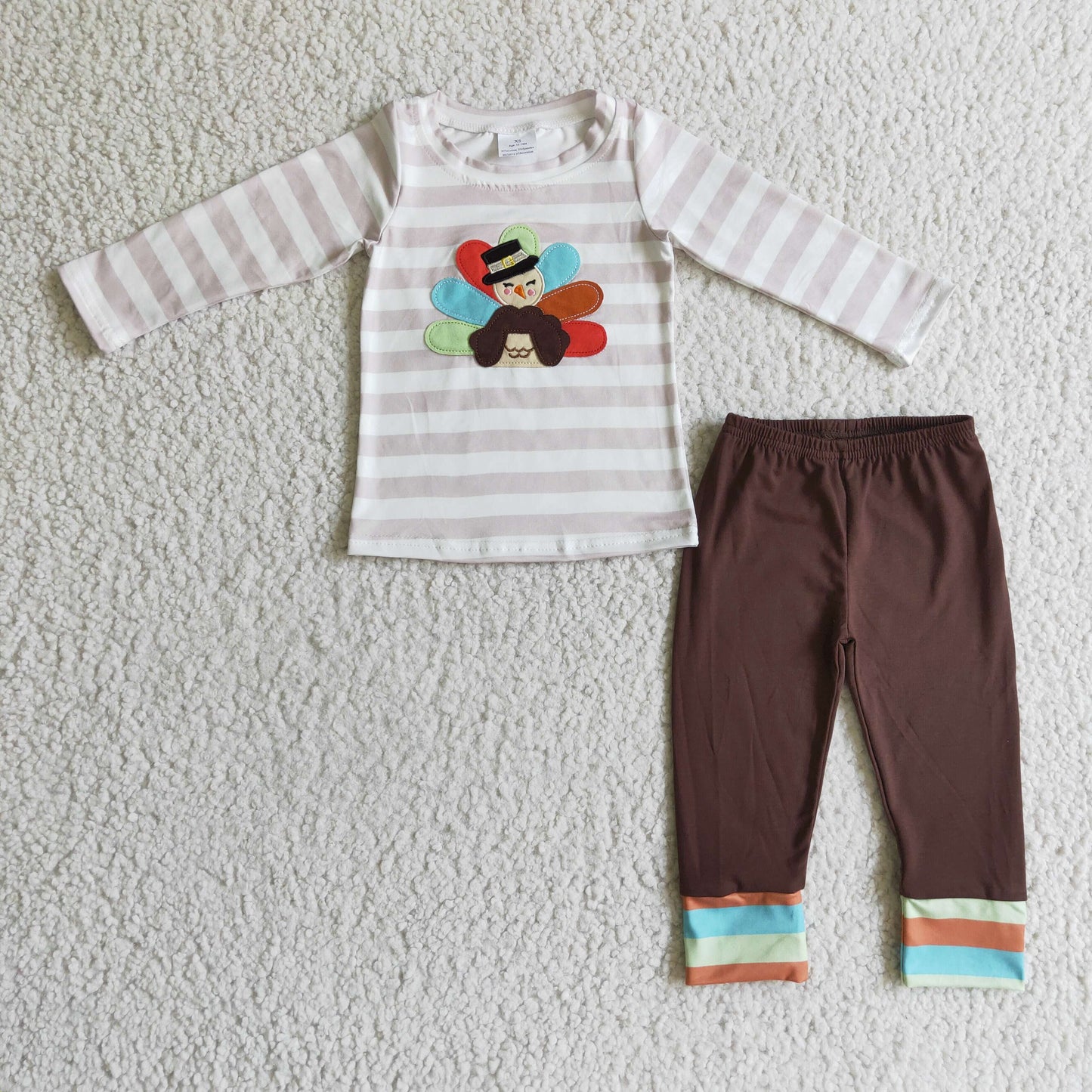 BLP0081 new arrive kids boys Thanksgiving set