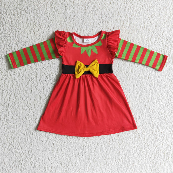 GLD0144 baby girl fall clothes long sleeve Christmas clothes