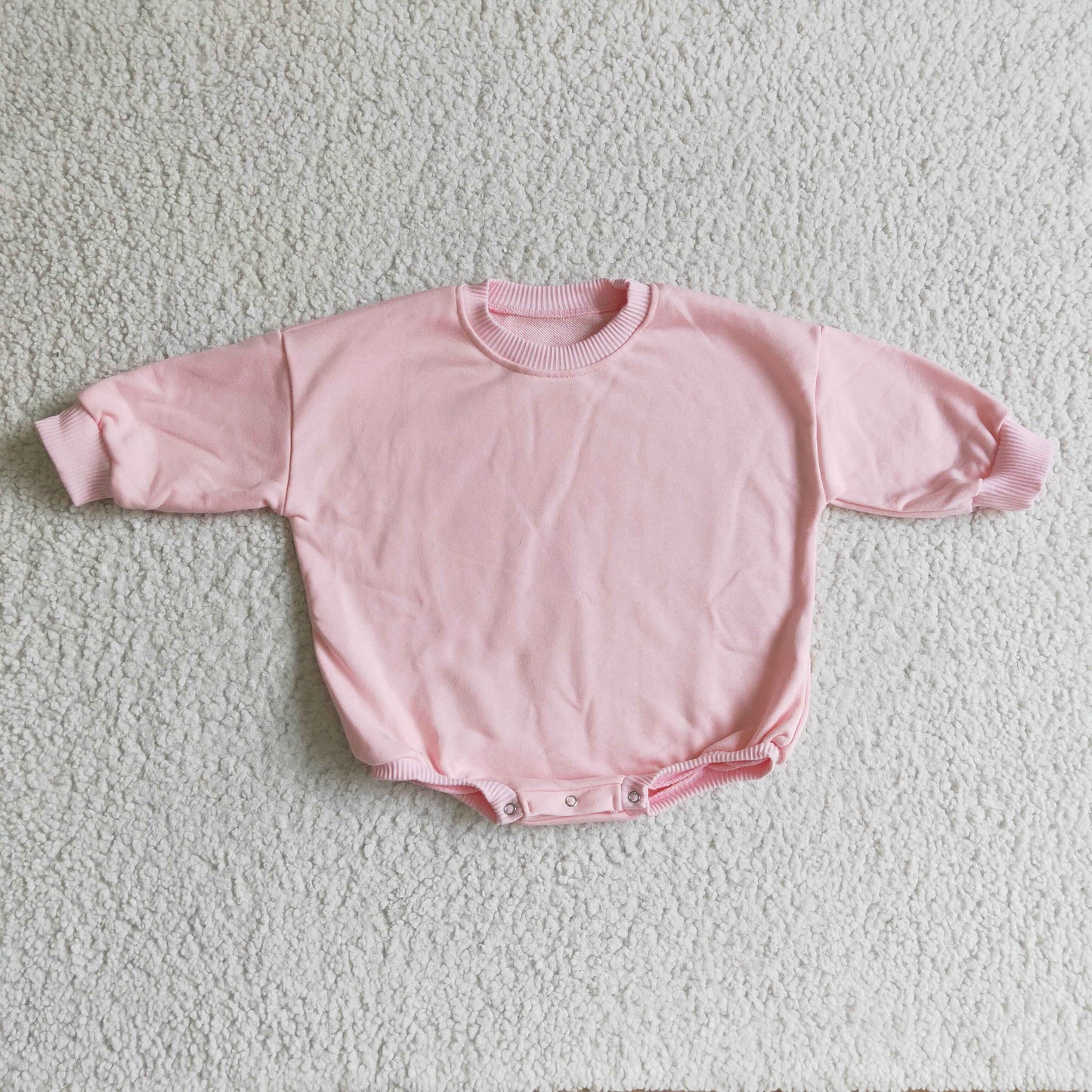 LR0163  kids long sleeve  pink romper