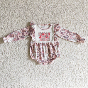 LR0206 baby Christmas clothes long sleeve romper