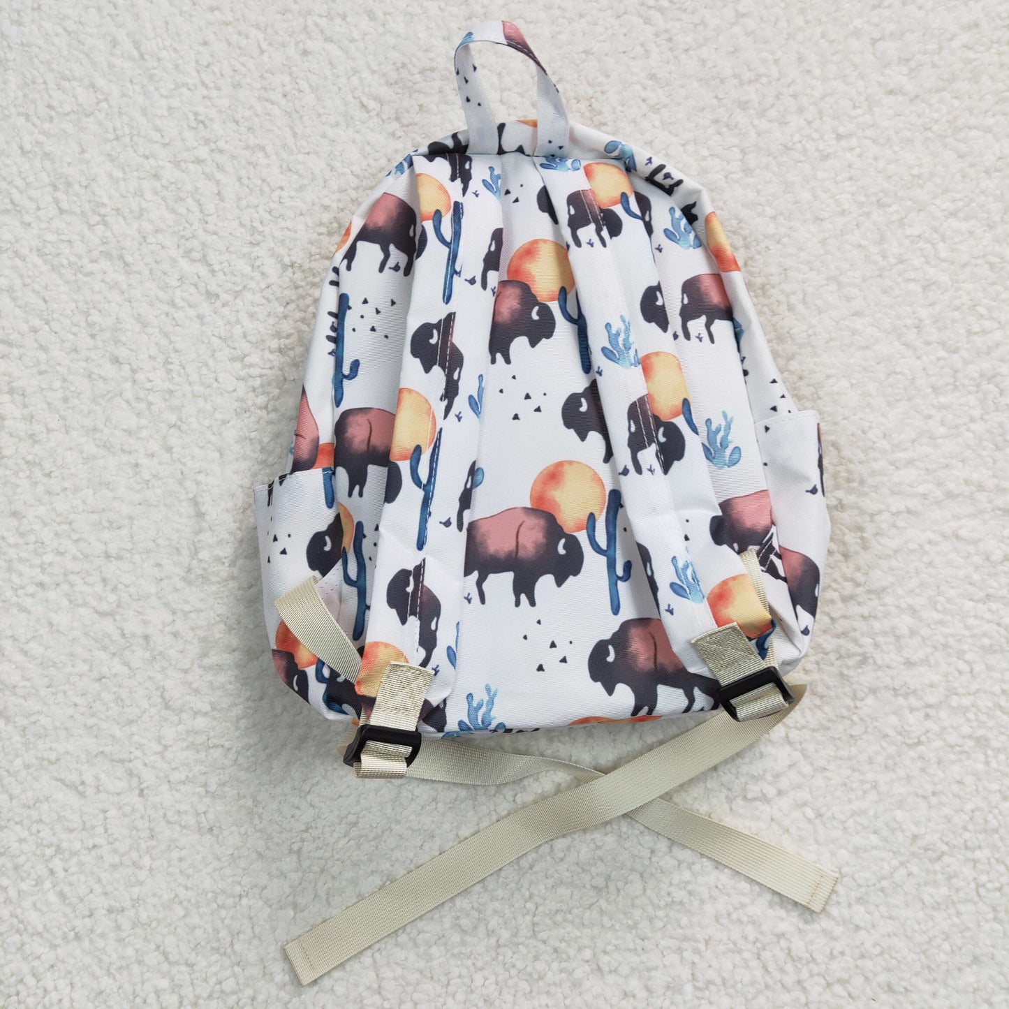 BA0043 New cactus backpack white