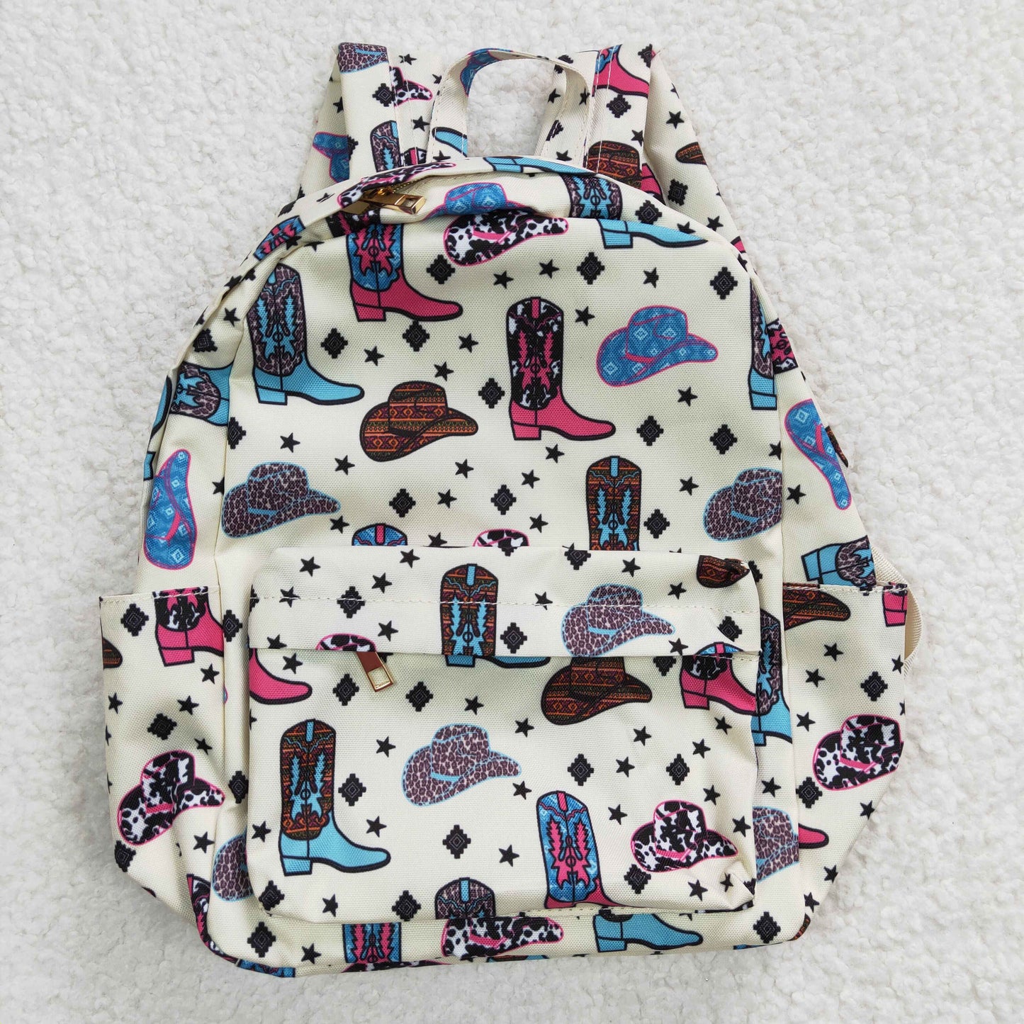 BA0045 New boots hat beige backpack