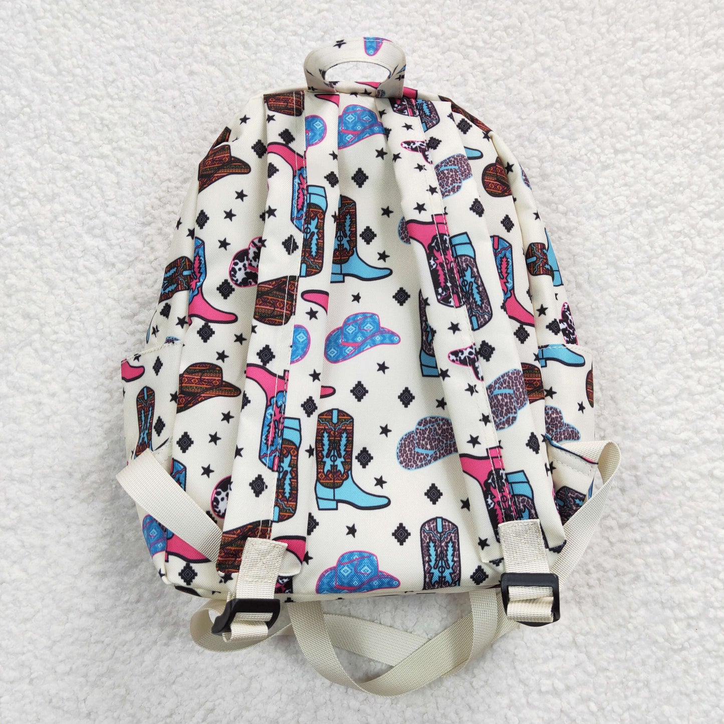 BA0045 New boots hat beige backpack